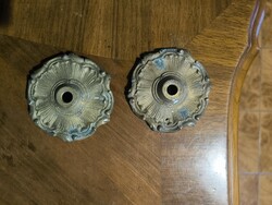 Antik réz öntvény díszes Barokk rokokó stílusú dekoráció làmpa alkatrész gyertyatartó stb