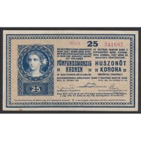 Magyarország,25 korona 1918 EF