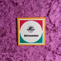 9 db reklám bőrönd címke - Szovjetunió Intourist utazási iroda