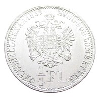 Ausztria,1/4 florin 1859 A EF+ ezüst 5.345g520