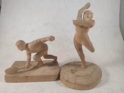 Kézzel faragott art deco fa szobrok 236