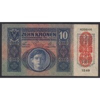 Ausztria,10 kronen/korona 1919 - DEUTSCHÖSTERREICH EF
