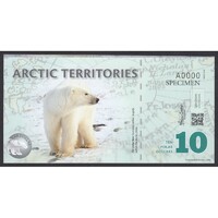 Arctic Territories,10 polar dollars 2010 - SPECIMEN UNC