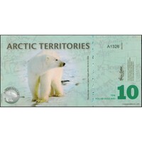 Arctic Territories,10 polar dollar 2010 UNC