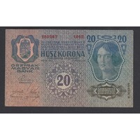 Magyarország,20 kronen/korona 1913 F+