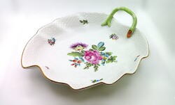 Herendi flower bouquet mintás leveles kínáló (ZAL-R93124)