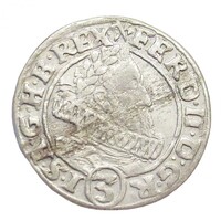 Ausztria,II. Ferdinánd 3 krajcár 1630 - Bécs EF ezüst 1.59g