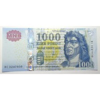 Magyarország,1000 forint 2011 DC UNC
