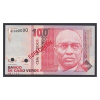 Cape Verde,100 escudos 1989 - SPECIMEN UNC