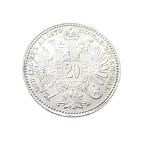 Ausztria,20 krajcár 1870 EF+ ezüst 2.70g500