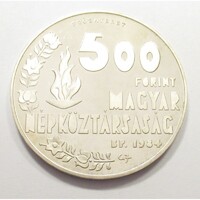 Magyarország,500 forint 1984 PP - Los Angelesi Olimpia - PRÓBAVERET EF+ ezüst 28g640