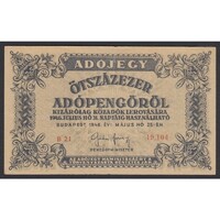 Magyarország,500.000 adópengő 1946 - SORSZÁMOS F