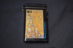 Julius Meinl kávésdoboz , Gustav Klimt Kaffee , díszdoboz , 7,5 x 11,5 x 19,5 cm