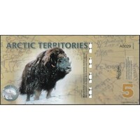 Arctic Territories,5 polar dollar 2012 UNC