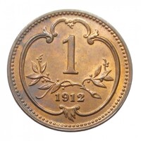 Ausztria,1 heller 1912 aUNC+ bronz