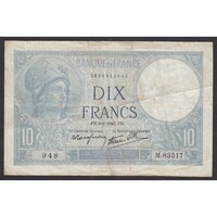 Franciaország,10 francs 1941 F
