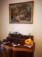 Gergely Imre (1868-1957) - Müncheni virágpiac