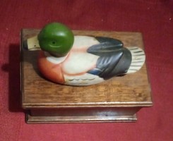 Wooden box with Duck from the 1970s USA