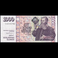Izland 1000 Kronur 2001 P-59 UNC