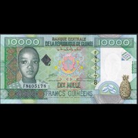 Guinea 10000 Francs 2008 P-42b UNC
