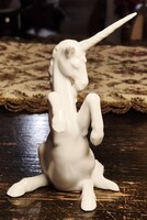 Herendi fehér unikornis/egyszarvú (RITKA DARAB)