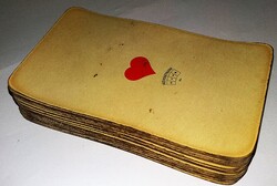 1950'S ÉVEK - NAGYMÉRETŰ KLASSZIKUS PIATNIK TAROKK - MÁR JÁTÉKGYÁRAS PIROS HÁTLAPPAL -RITKASÁG !