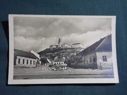 Képeslap,Pannonhalma,Bencés Főapátság templom,városi látkép,részlet,1950-