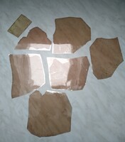 Mária üveg, csillám lemez 5 db. Cserépkályha ajtóba