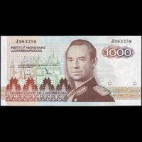 Luxemburg 1000 Francs 1985 P-59 UNC