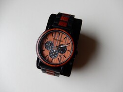 Wood o'clock fából és nemes acélból készült férfi karóra