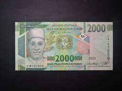 Guinea 2000 Francs 2022 UNC