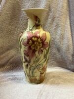 Zsolnay Orchidea mintás vajszínű váza