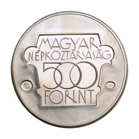 Kulturális Fórum 500 Forint 1985 PP 28g Ag640