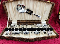 Kompós/Desszert készlet eredeti dobozban - 13 Darabos, Sheffield-ritkaság