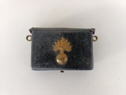 Antik katonai tűzszerész lőszer táska militari fegyver tartó XIX. század pánt nélkül 831 6001