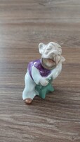Herendi porcelán figura (Hófehérke és a hét törpe készlet Szundi figurája)
