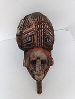 Antik afrikai maszk fa Yaka népcsoport Kongó africká maska 763 D90 6007