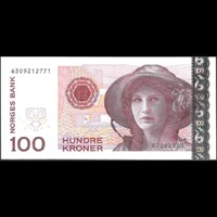 Norvégia 100 Kroner 2003 P-49a UNC