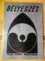 Ritka “Bélyegzés” Aluminium Tábla