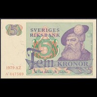Svédország 5 Kronor 1979 P-51d UNC