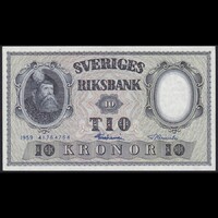 Svédország 10 Kronor 1959 P-43g UNC