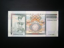 Burundi 1000 Francs 2009 Unc