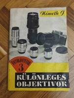 Különleges objektívok könyv 1958 Németh József