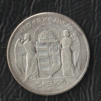 5 Pengő 1930 Horthy ( 3 )