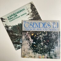 Csendes Éj + Karácsonyi dalok LP ; 2db hanglemez vákuumos géppel tisztítva