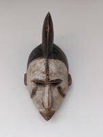 Afrikai maszk antik patinás fa Yoruba népcsoport Nigéria africká maska afrikanische Maske 762 D90