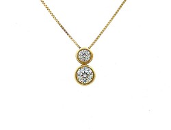 Arany nyaklánc köves medállal (ZAL-Au126940)