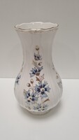Zsolnay Búzavirág mintás Fodros szélű váza #2830