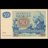 Svédország 50 Kronor 1989 P-53d UNC