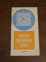 1984 Debreceni moziműsor – István, a király,  Alien, E.T, Birodalom visszavág